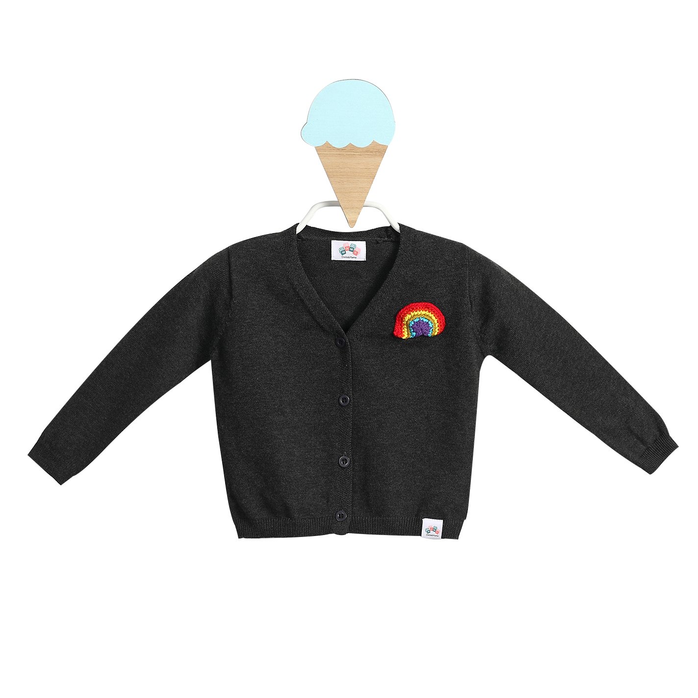 Dada And MamaBaby Boys Rainbow Knit Cadigan