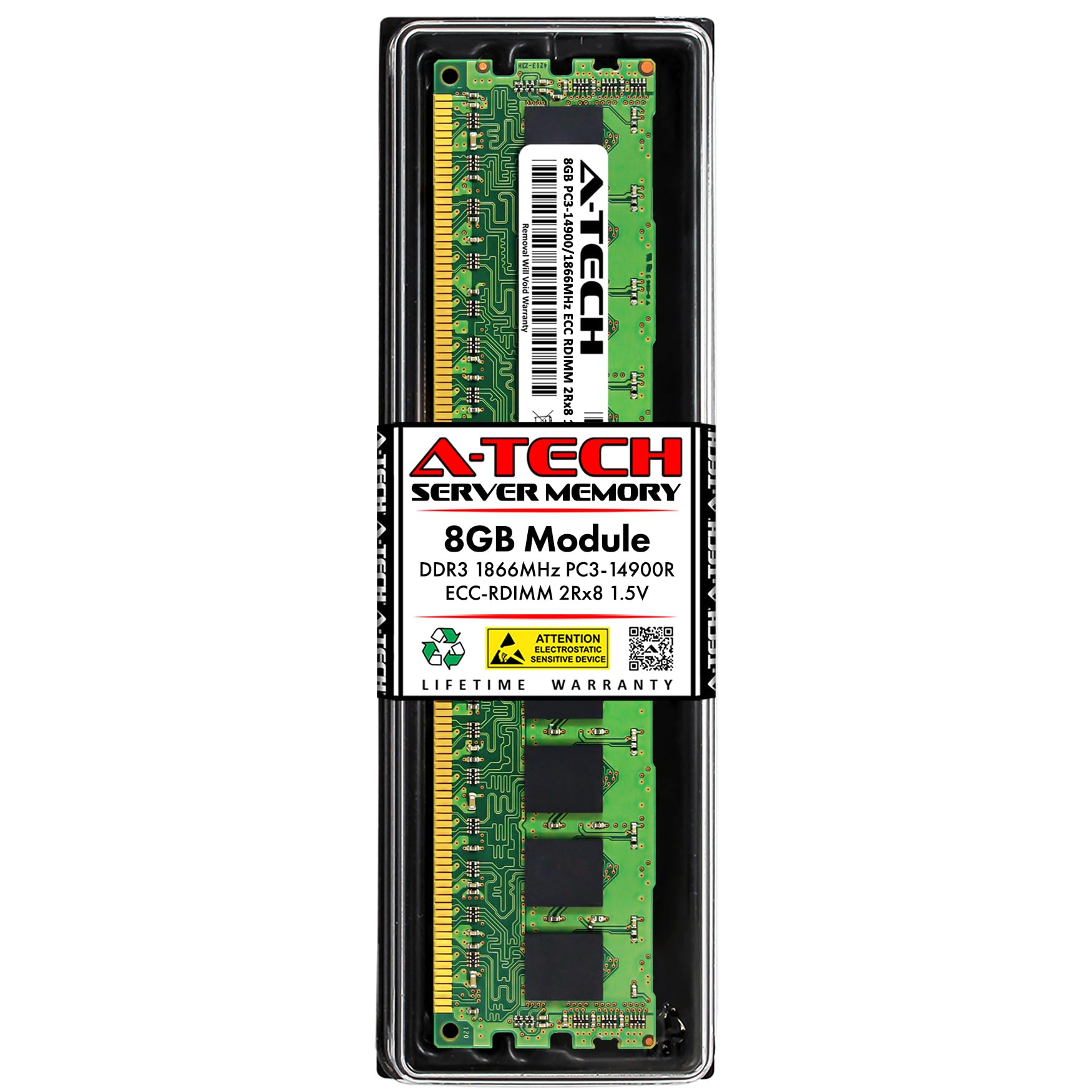 Amazon.co.jp: A-Tech 8GB DDR3 1866MHz PC3-14900R ECC RDIMM 2Rx8