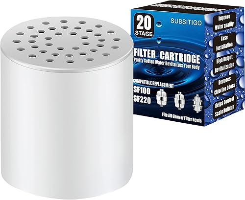 Filtro de ducha de 20 etapas para Aquabliss Filtro de ducha revitalizante de alto rendimiento para Aquabliss Filtro de ducha para Aqua Bliss Filtro