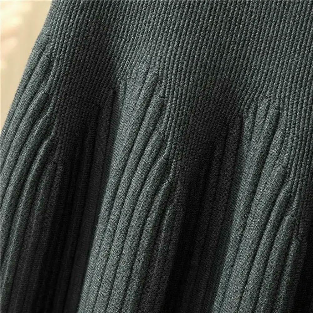 QXDZSW Gonna a pieghe versatile per autunno e inverno, a trapezio, per la stagione dei bambini, sembra sottile e copre i fianchi