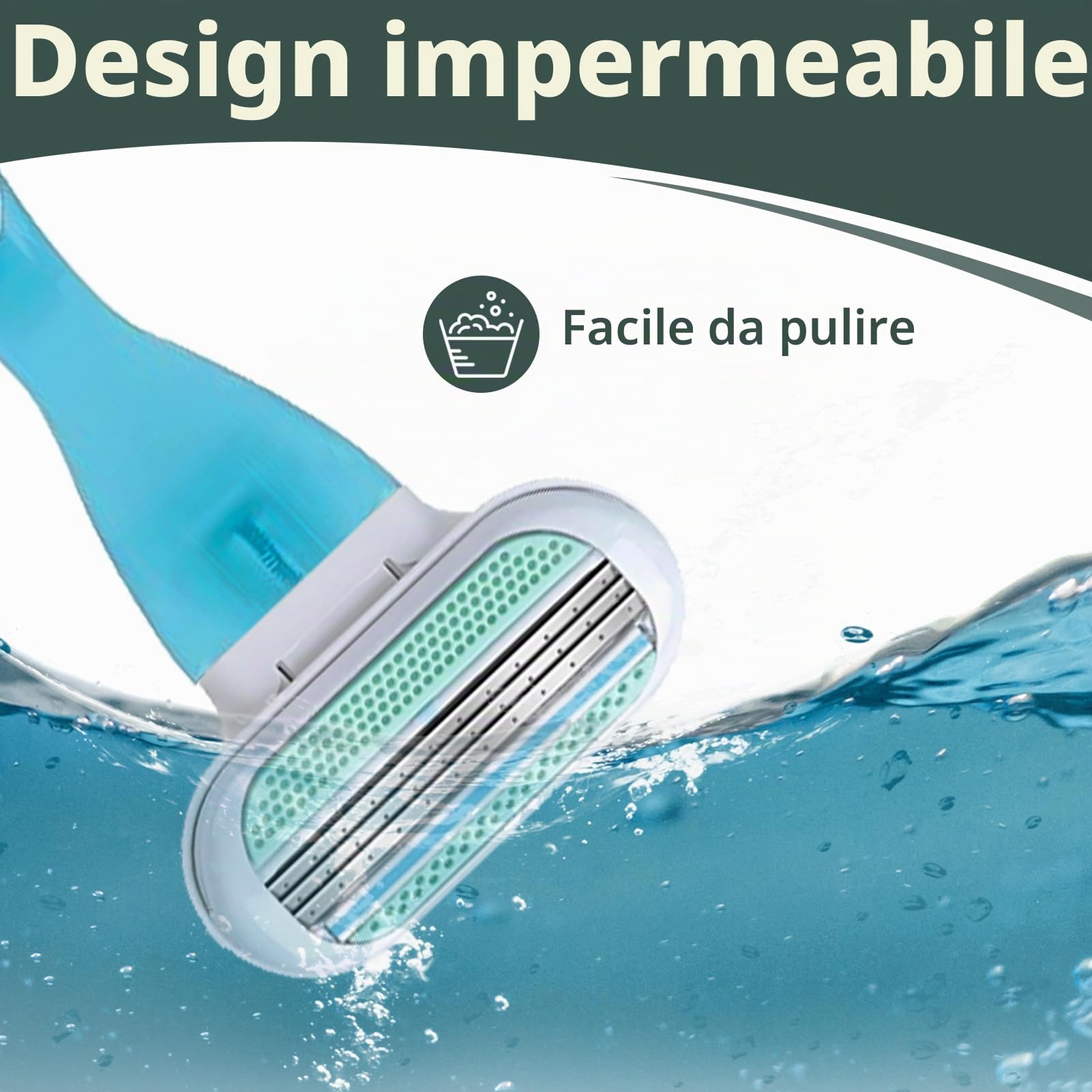 12 Lamette Ricambio Rasoio Donna, Lame Rasoio Venus Universali Testine a 3 Lame con Striscia Idratante, Lame Lavabili e Riutilizzabili, Facili da Sostituire, Ideali per Uso Quotidiano (Blu)