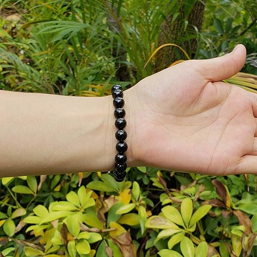 Miniatura 72 de Cuentas de piedra para hacer joyas, piedras preciosas naturales redondas sueltas espaciadoras para pulseras, collares y aretes, Piedra Kit