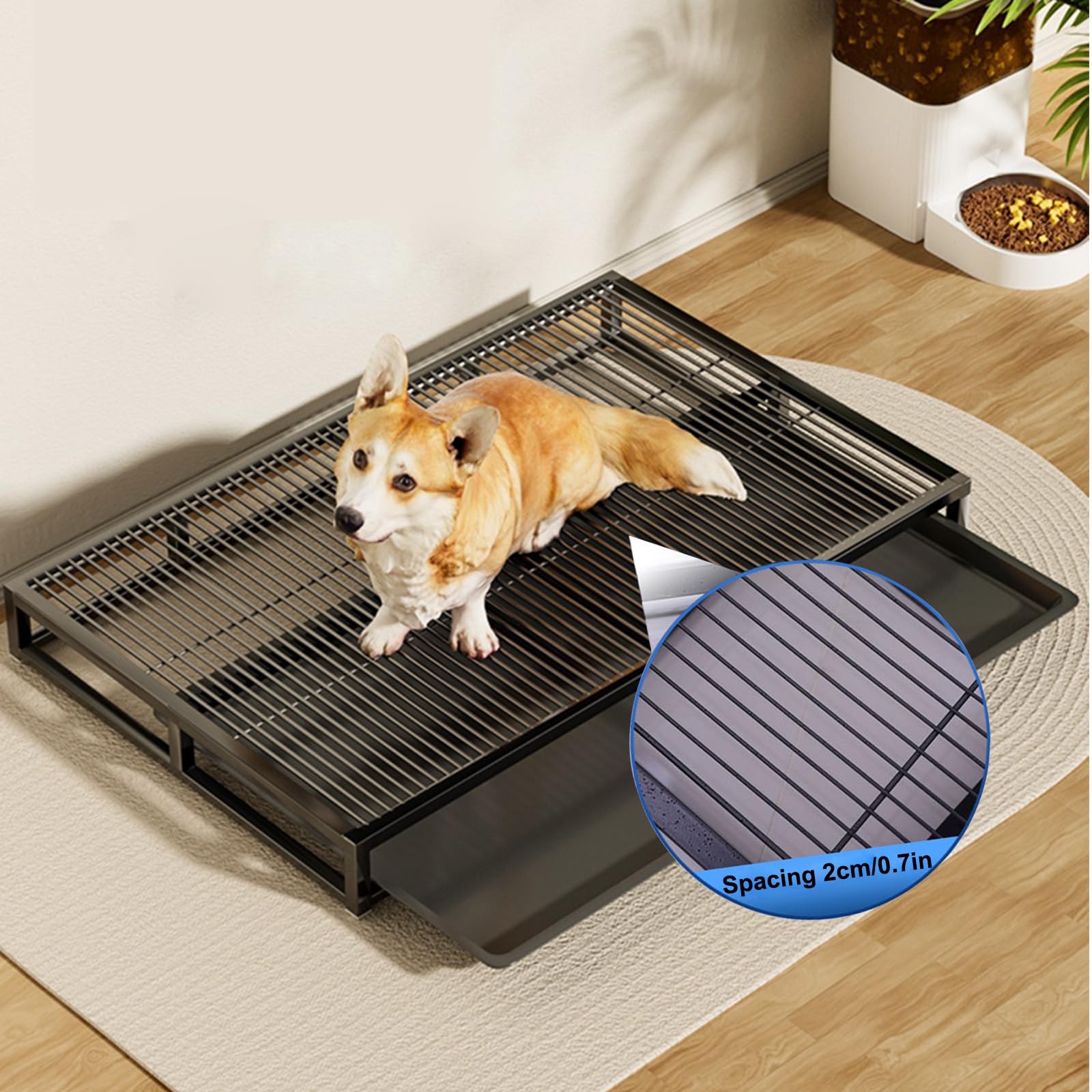 Amazon.co.jp: ペット用室内トイレ、ポータブル屋内犬トイレメッシュ