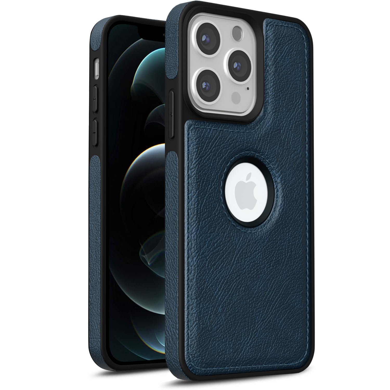 Pikkme Back Cover | Flexible Pu Leather | Full Camera Protection | Raised Edges | Super Soft-Touch | Bumper Case for iPhone 12 Pro Max (Blue) (B0BBCV5QTW) Amazon Price History, Amazon Price Tracker