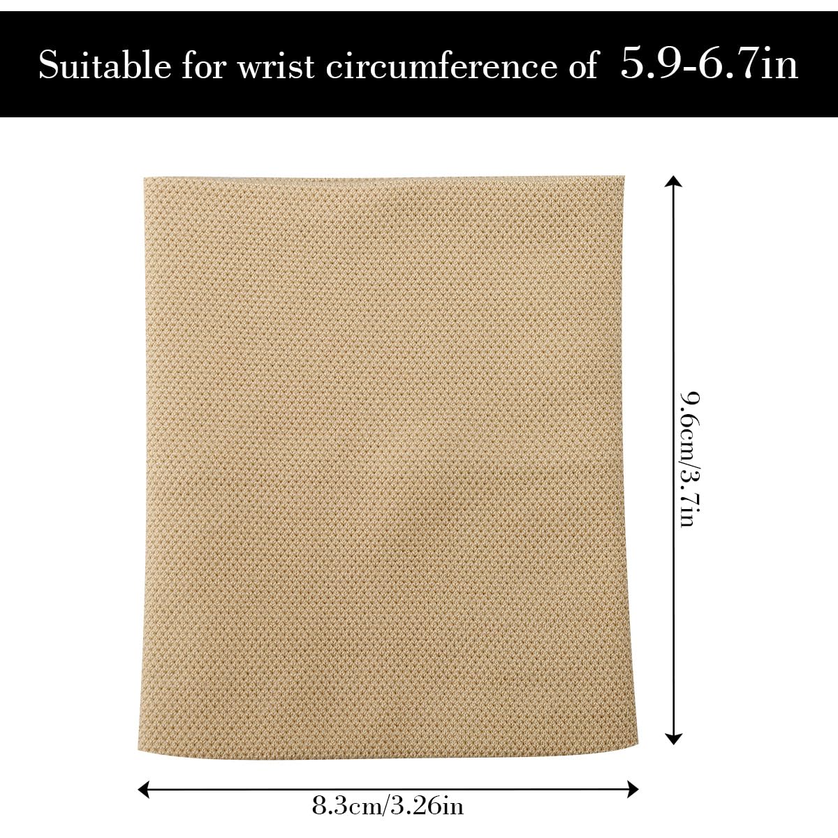 GLADFRESIT 2Pcs Compression Wrist Sleeve, Elastic Breathable Wrist Band Support Sleeve - Image 2