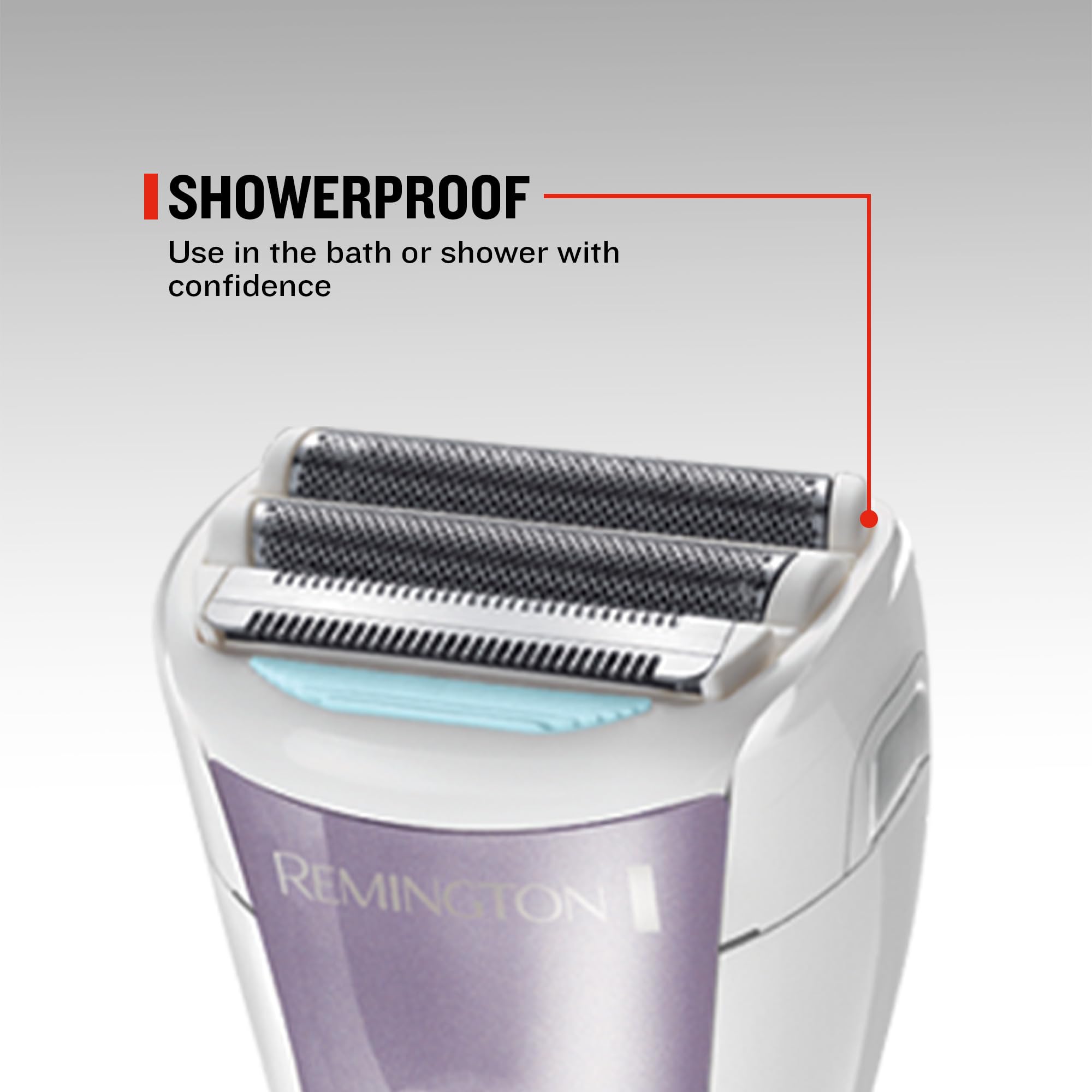 Remington WDF4840 Rasoio Cordless, 2 Lamine Oscillanti Ipoallergeniche