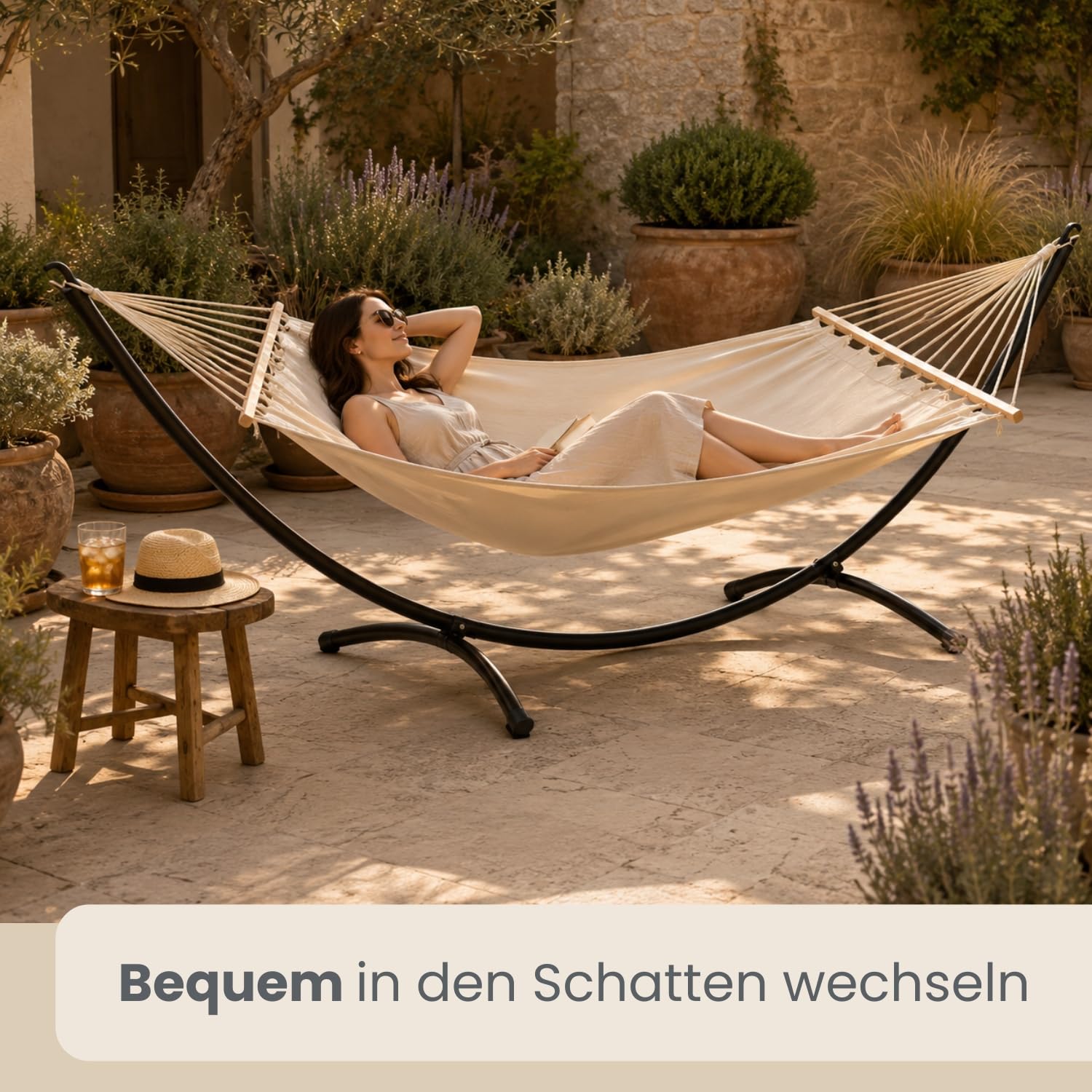 hängematte mit gestell 300 kg AMANKA 300x100 Hängemattengestell Outdoor bis 120kg - Wetterfester Metall Ständer Outdoor Schaukelliege - Gestell für Hängematte Schwungliege Color:dynamite red/blue glossy Prophete Entdecker Trekking E-Bike flat patch cables bass