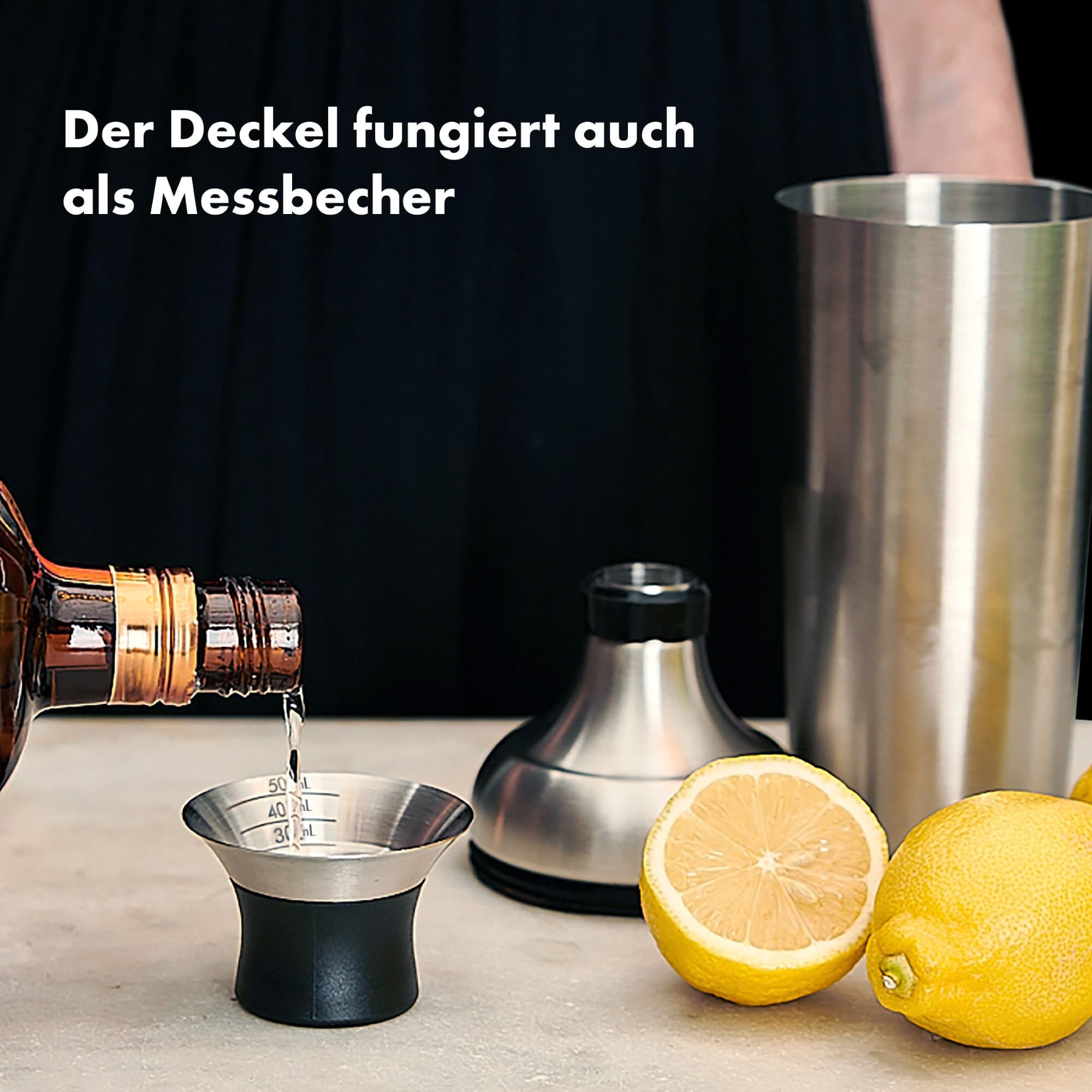Einwandiger OXO Cocktailshaker aus Stahl