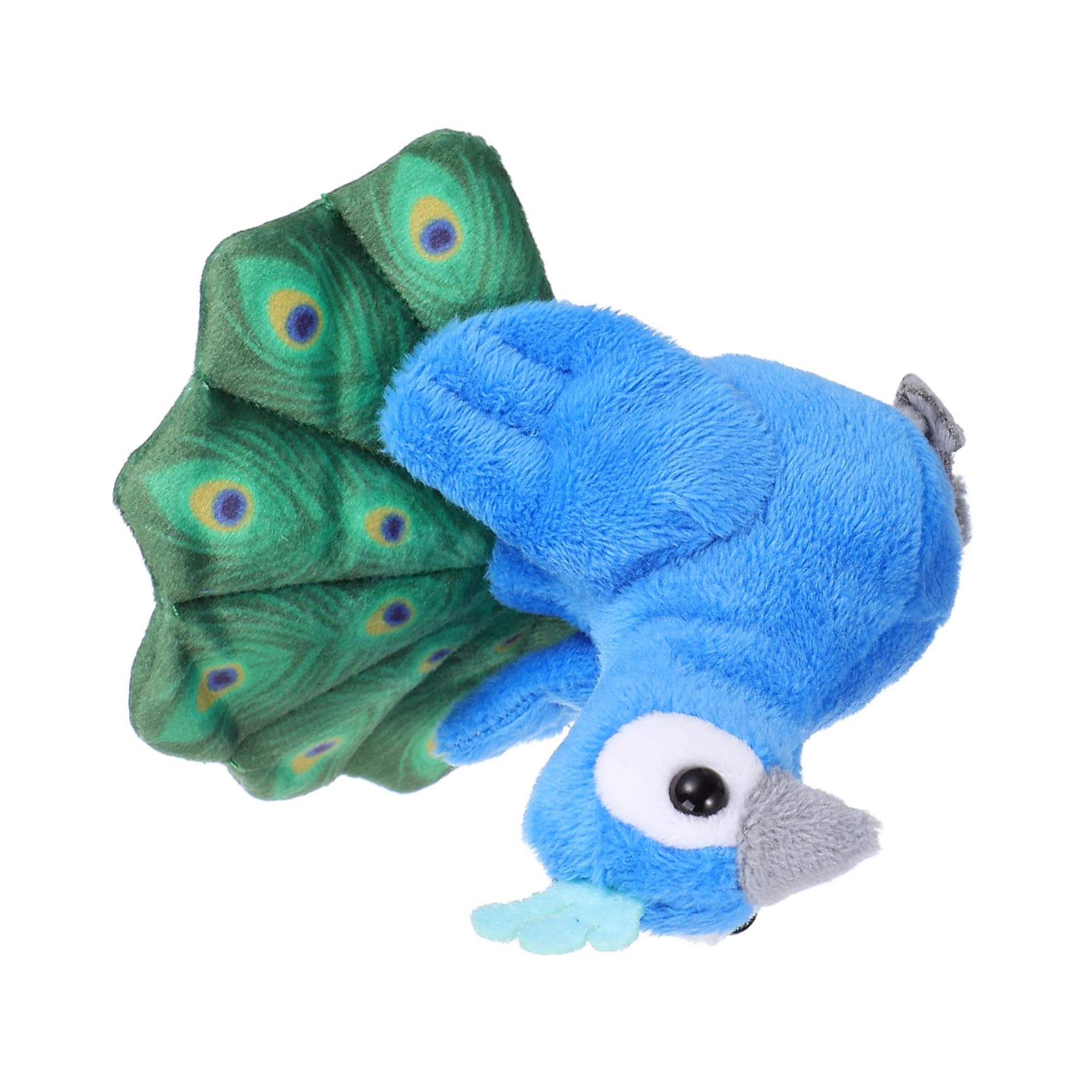 Gatuida Marionnette à Doigt Mini Paon en Peluche Bleue, Portable et Résistante, Accessoire pour Raconter des Histoires et Fête pour Garçon et Filles