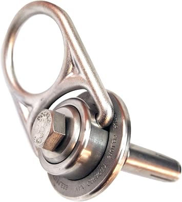 Frontline COM345K-SS MEGA Swivel 360 Stainless Steel 5K Concrete Anchor | | Reusable Anchor + Replacement Bolt | Swivel D Ring with 360 Degrees Adjustability | OSHA & ANSI Compliant