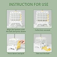 Vista 2 de Recuperador de pelotas de golf, 40 pelotas telescópicas, recuperador de pelotas de golf, herramienta de recuperación de pelotas de golf, cesta