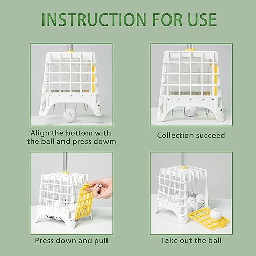 Miniatura 2 de Recuperador de pelotas de golf, 40 pelotas telescópicas, recuperador de pelotas de golf, herramienta de recuperación de pelotas de golf, cesta de