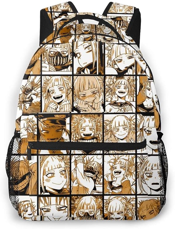 Amazon Co Jp アニメ My Hero Academia コラージュ Himiko Toga キャンバス ノートパソコン バックパック カレッジ 学校 レディース メンズ パソコン 周辺機器