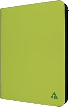 Premium 16-Pocket Card Binder - Fits 1408 Trading Cards, Side Loading Ringless Card Collection Album for TCG -Green