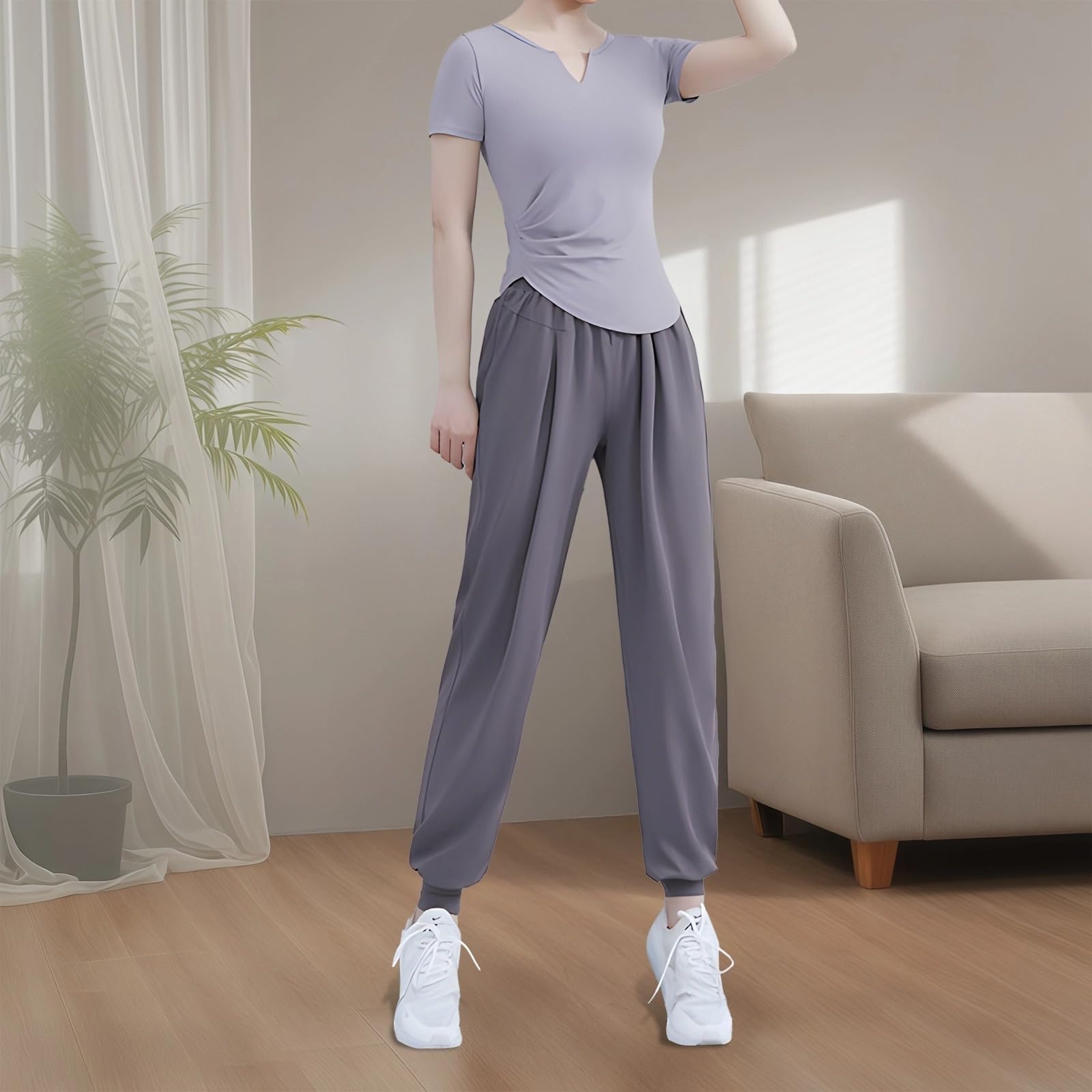 Conjunto de ropa deportiva de 3 piezas para mujer, incluye chaqueta con capucha y cremallera, camiseta con cuello en V, pantalones de cintura elástica, tela transpirable y elástica