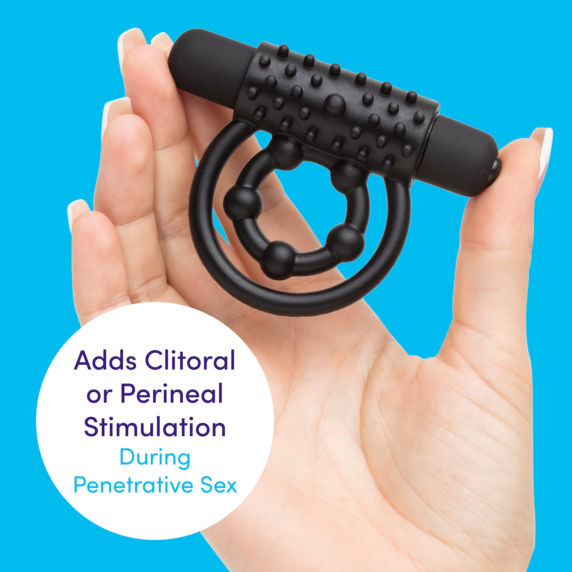 Amazon.com: Lovehoney Bionic Bullet Vibrating Cock Ring - Textured Silicone  Double Penis Ring - 5 Function Bullet Vibrator - Waterproof - Black :  Health & Household