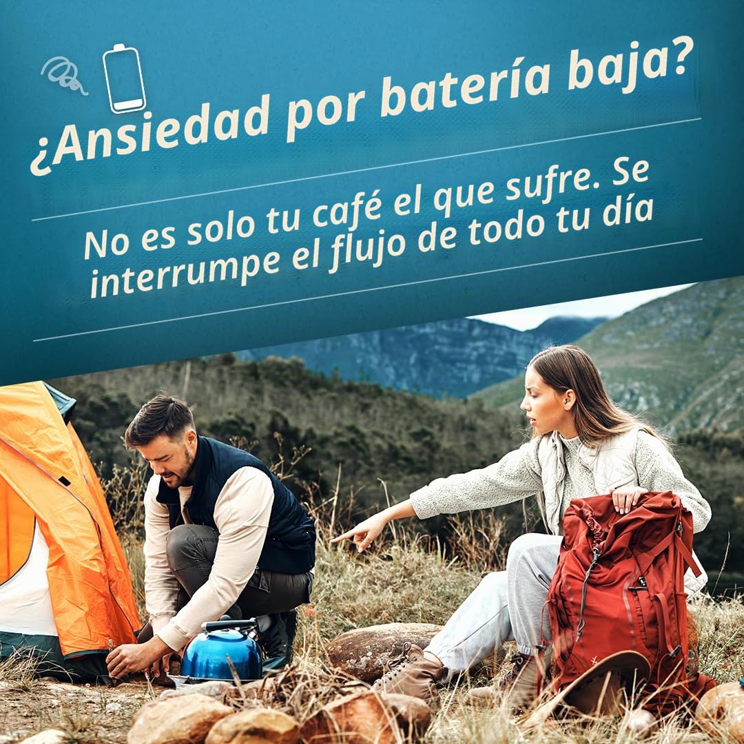 A2 Molinillo de café eléctrico portátil blanco | Molinillo de café inalámbrico recargable por USB, para viajes y preparación en casa