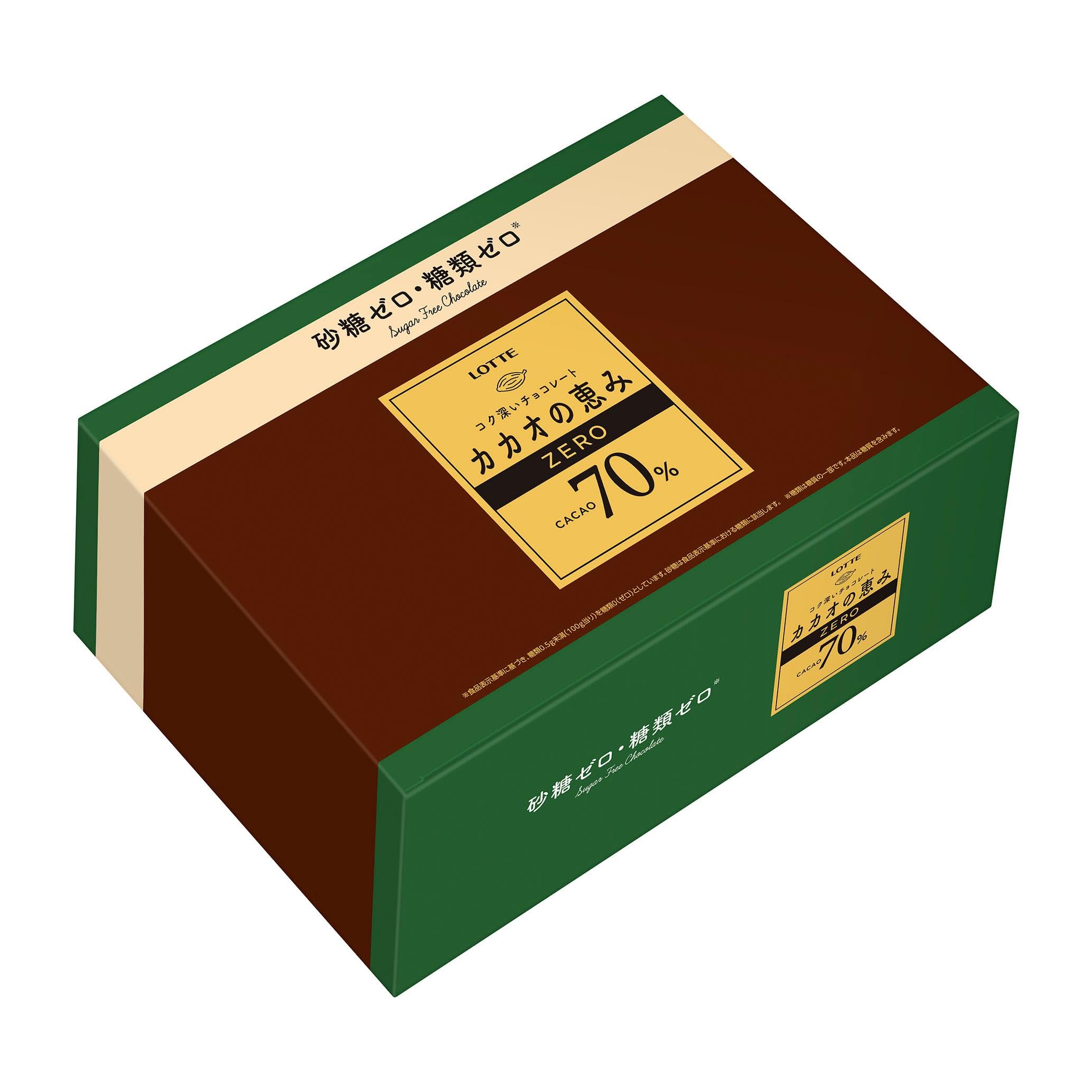 ロッテ カカオの恵み(砂糖ゼロ・糖類ゼロ)70%大容量ボックス 720g