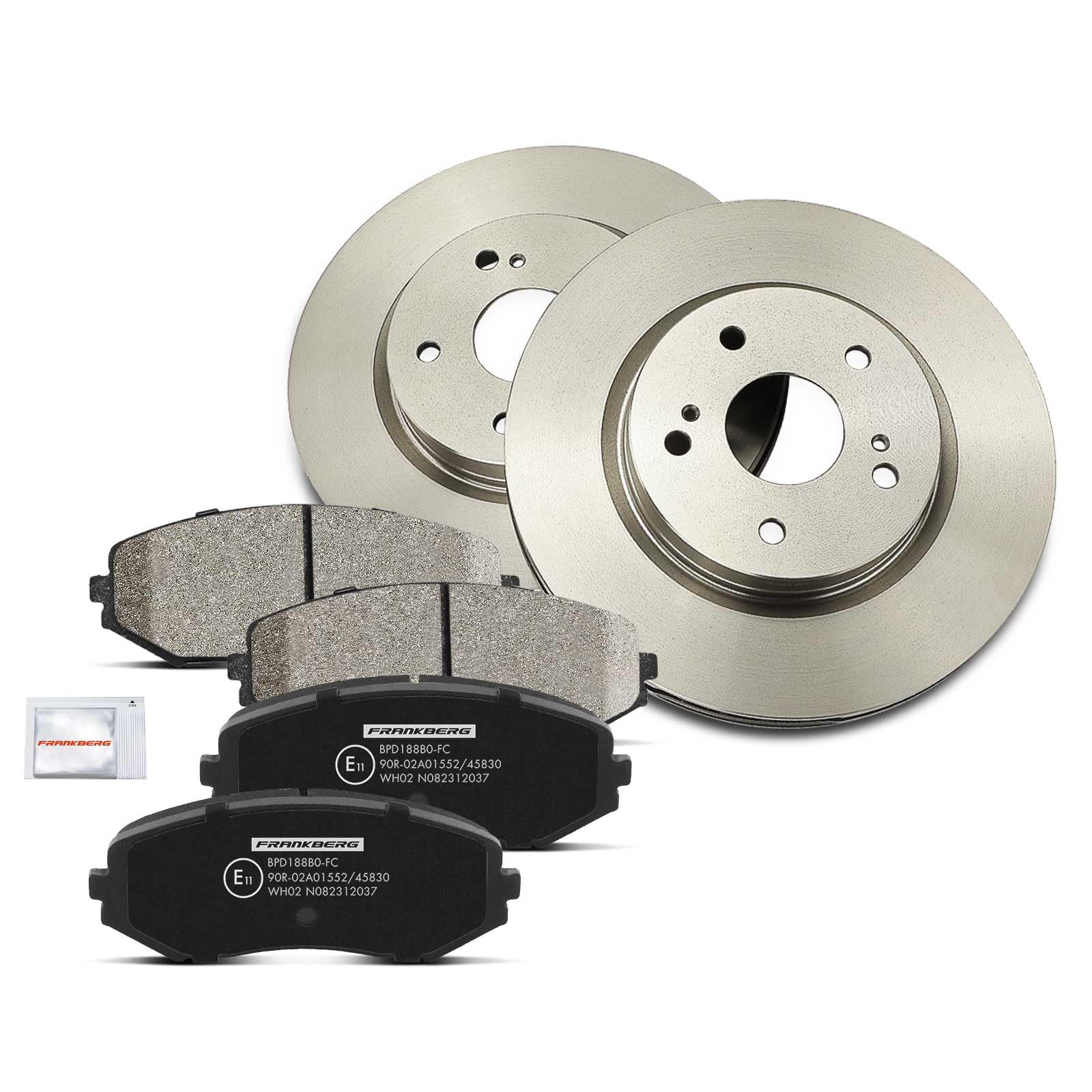 Frankberg 2 disques de frein + 4 plaquettes de frein | GJYB3323ZB, G2YD3323Z; Compatible avec: