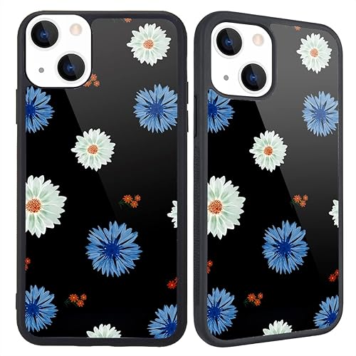 Miniatura 27 de MAYCARI Funda compatible con iPhone 13, diseño de dinosaurio de dibujos animados azules para niñas y mujeres, diseño de animales lindos animales