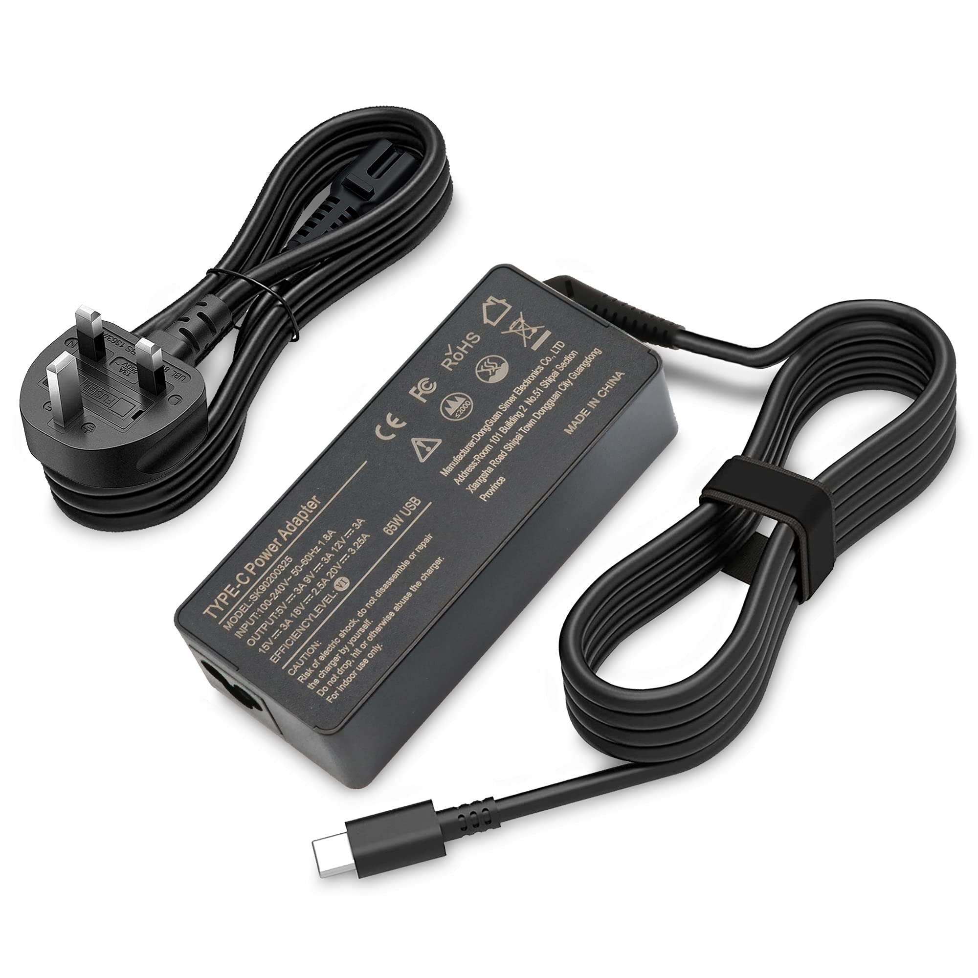 Buy 65W USB Type C Laptop Charger for Lenovo Chromebook C330 S330 100e