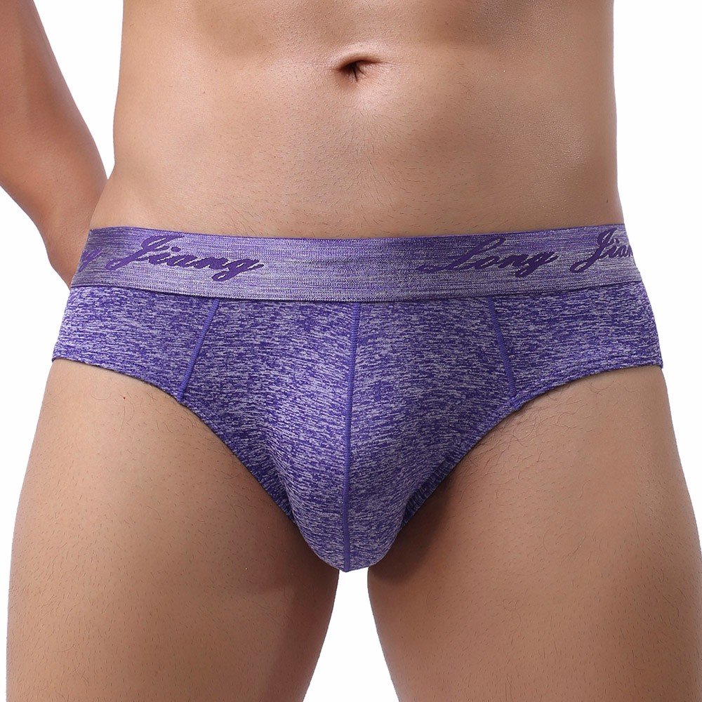 Briefs Sexy Boxer Knickers Shorts Underpants Underwear Mens Soft Mens underwear Mens Pouch Underwear Purple L
