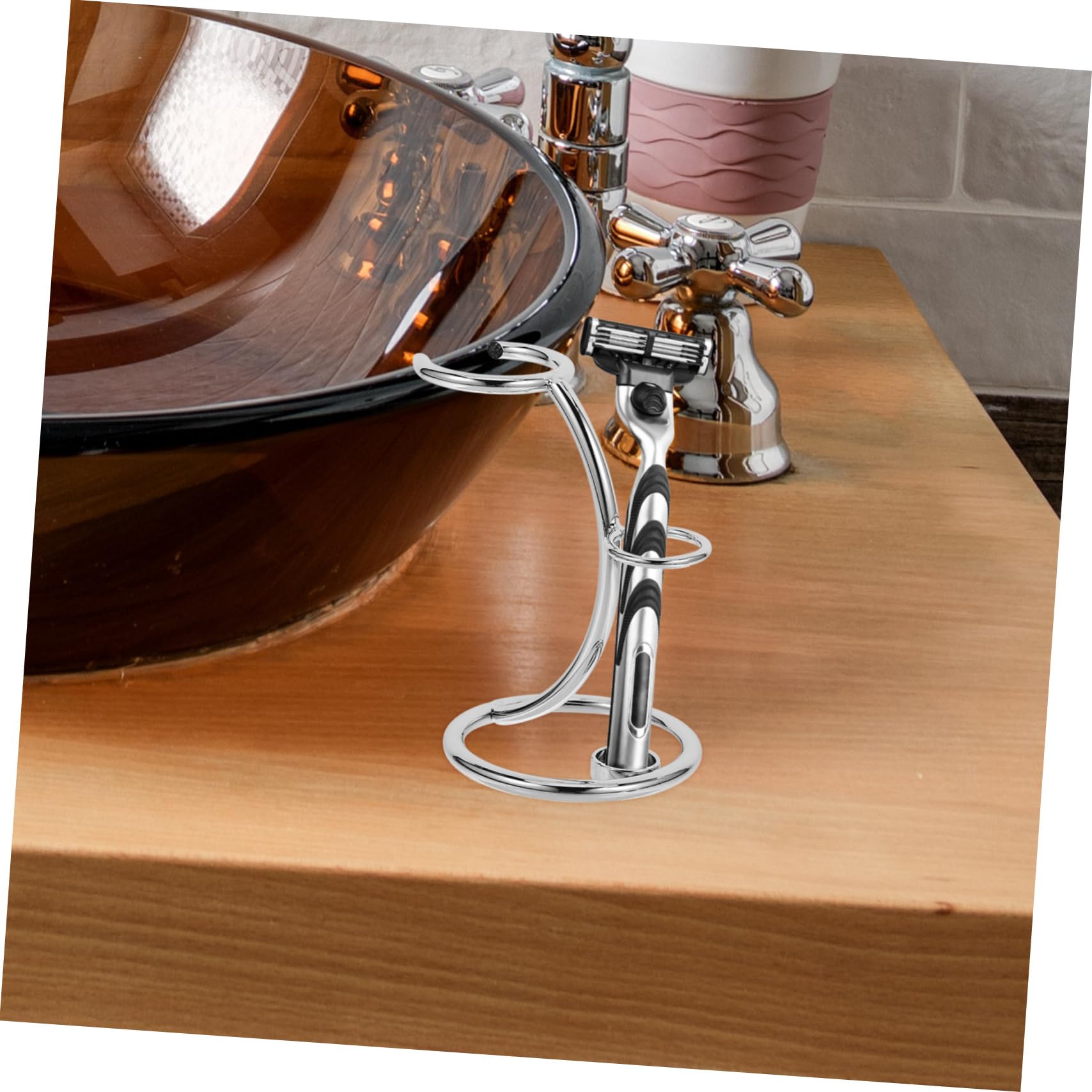 FOMIYES 3 Piezas estante de afeitar soporte pinceles soporte maquinilla afeitar Secado rápido brocha hombre titular de para maquinilla de y brocha
