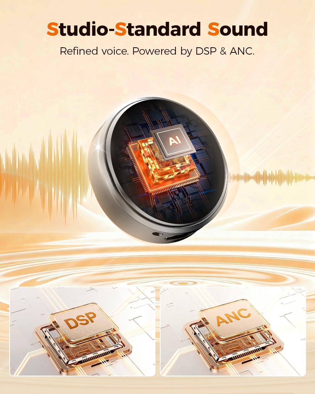 SX29 Wireless Lavalier Microphone for iPhone 17/16/15 & Android, USB-C Plug & Play Mini Mic, AI Noise Reduction, Magnetic Clip-On Lapel Mic with Battery Case for Vlogging & Video Recording - Image 2