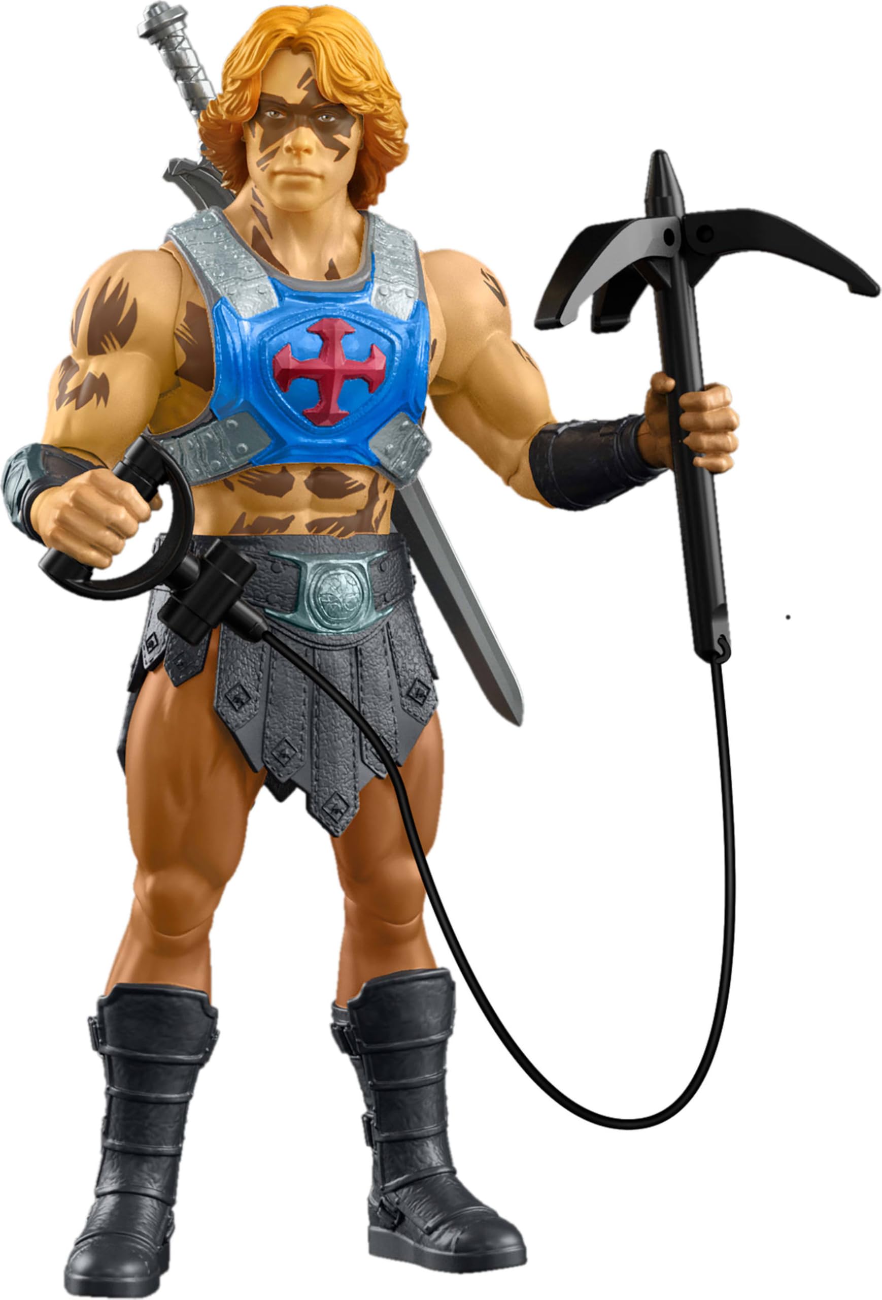 Masters of the Universe 5.5 Inch Action Figure Toy, He-Man 2026 Movie Accurate Hero, 14 Movable Joints & Grappling Hook