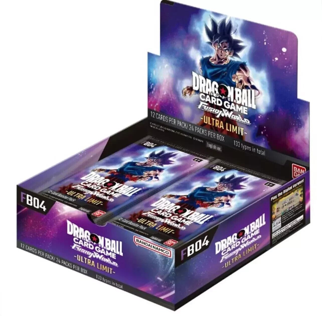 Dragon Ball Super Fusion World – Ultra Limit Display Box FB04 inglese nuovo e originale + BB-Toy-Trades Toploader
