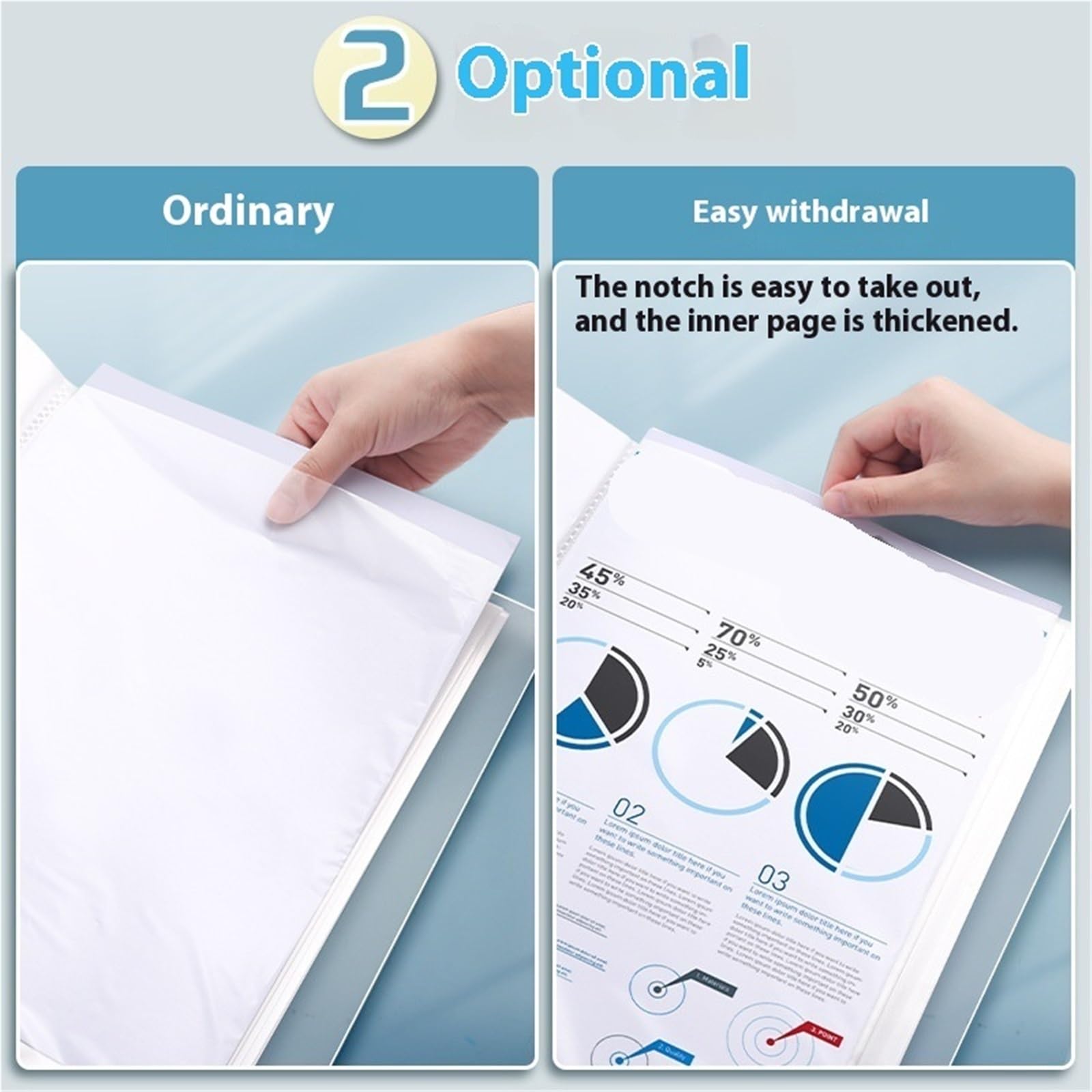 2PCS A4 Raccoglitore di bilancio in plastica Cartelle file Documenti Libretto Opuscolo 100 pagine Forniture for ufficio Organizzatore da scrivania per Casa, Ufficio(Green)
