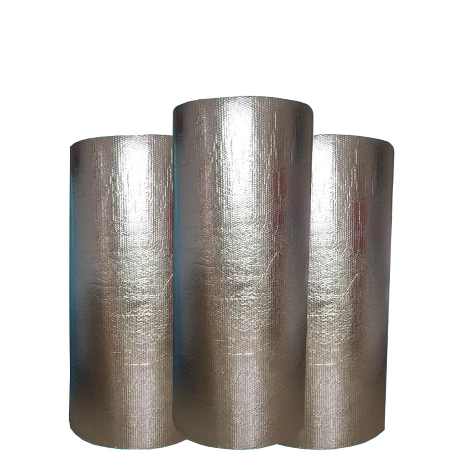 Pannelli riflettenti termici in alluminio a bolle, Foglio isolante riflettente del calore in alluminio autoadesivo a bolle 1x(1-10)m(1x1m)