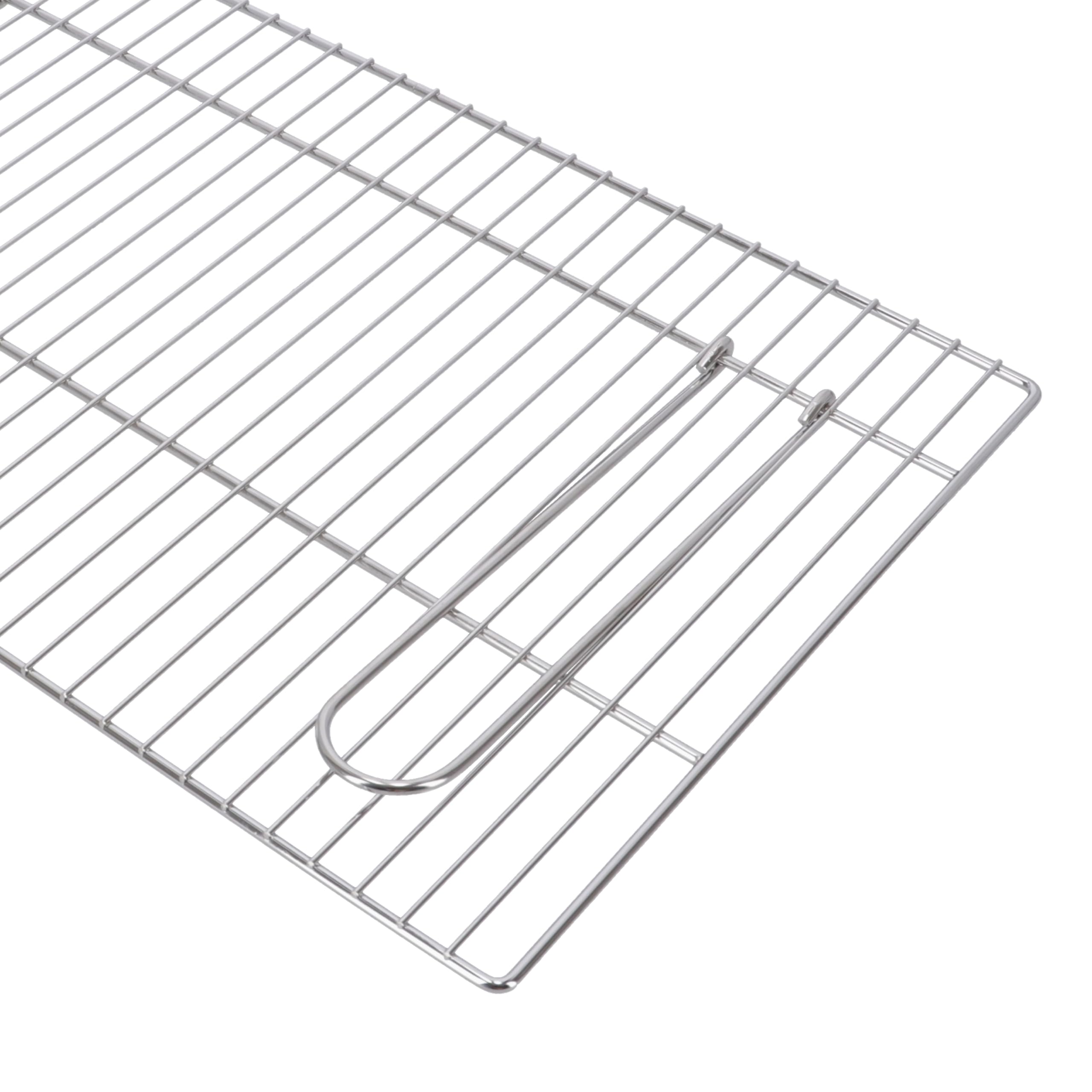 XGRILL | Griglia Barbecue 67,5x40 cm in Acciaio Cromato con Manici Richiudibili | Griglia BBQ Portatile per Barbecue a Carbone e Muratura | Made in Italy