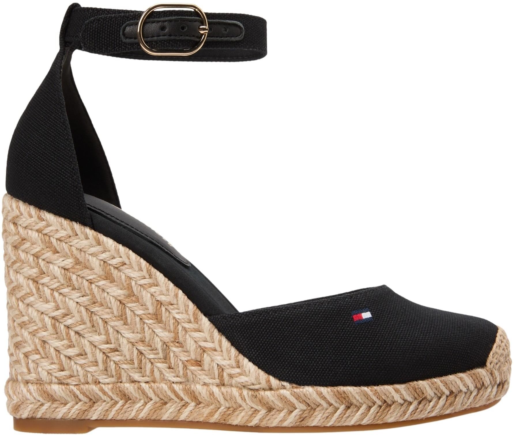 Tommy Hilfiger Flag High Wedge Espad Closed Toe Fw0fw09225, Alpargatas de cuña Mujer