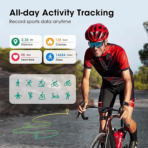 Miniatura 3 de Reloj inteligente no requiere aplicaciónteléfono, reloj inteligente de 1.654 in para mujeres y hombres, reloj de seguimiento de actividad física con