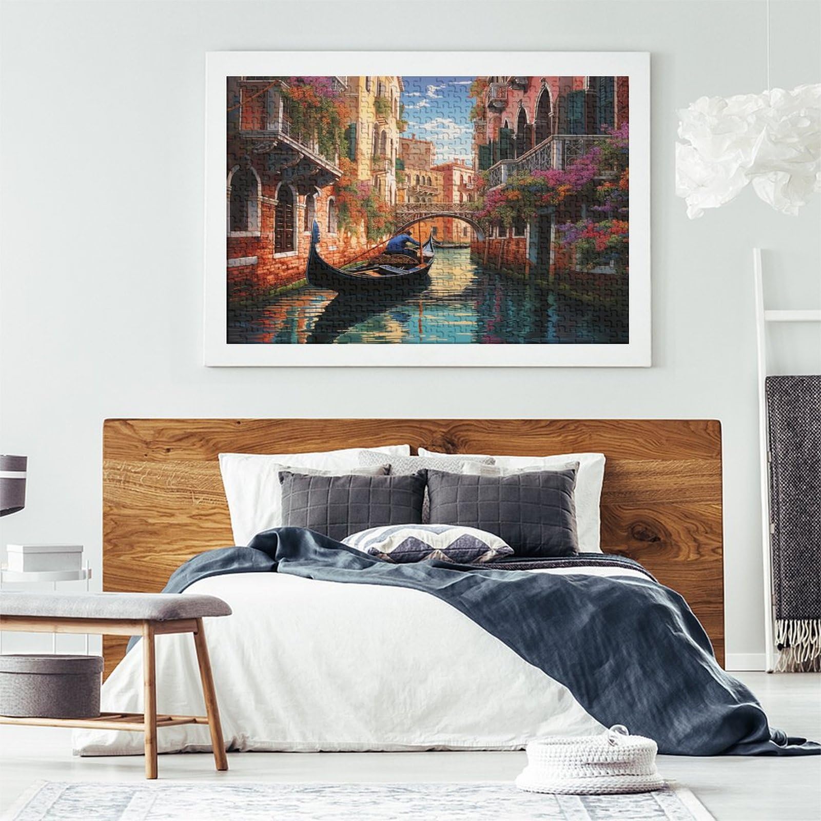 Venice Water City Puzzle 1000 sztuk dla dorosłych Puzzle Gra Edukacyjna Dla Dorosłych Wyzwanie Zabawka Puzzle Wyzwanie Prezent Dla Wszystkich Kobiet I Mężczyzn 1000 sztuk (75 x 50 cm)