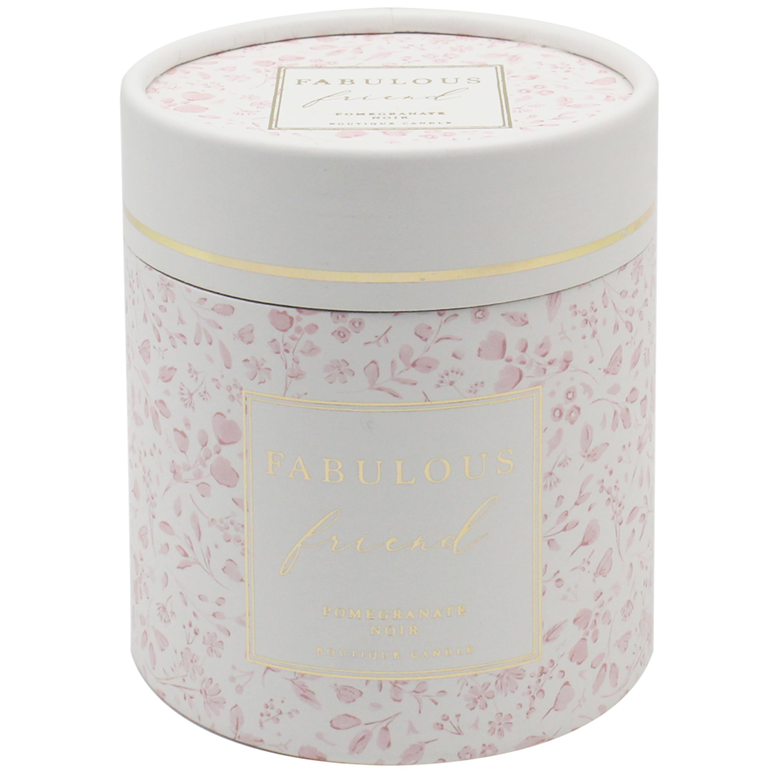 Lesser & Pavey Madelaine by Hearts Design Fabulous Friend 220g Candle Pomegranate Noir for Gifts | Ideal Candles Gifts for Women & Men | Lovely Design Candles Large Scented Candles for Relaxing Mood