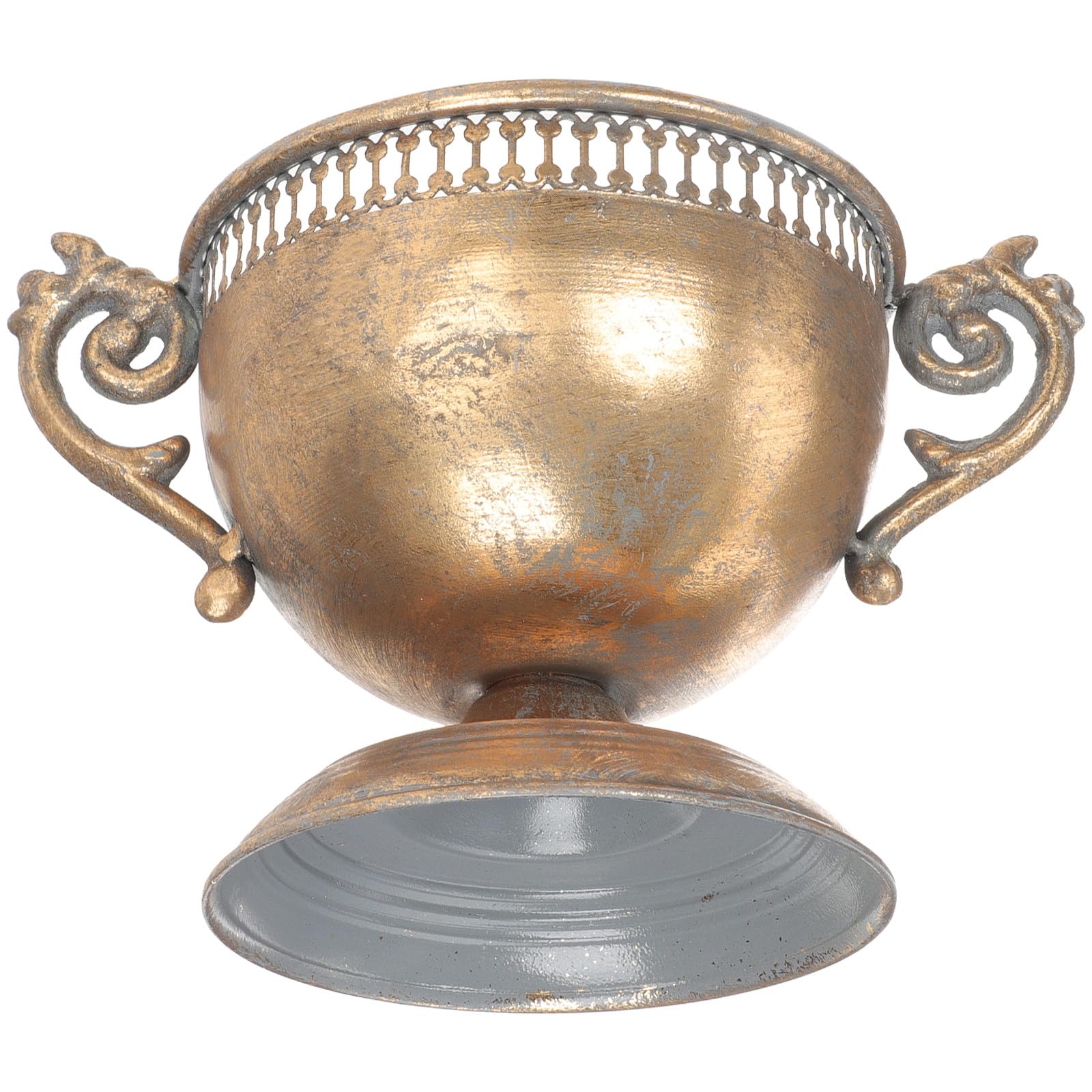 Vase pour décorations de mariage et fleurs séchées contenant doré multi-usage