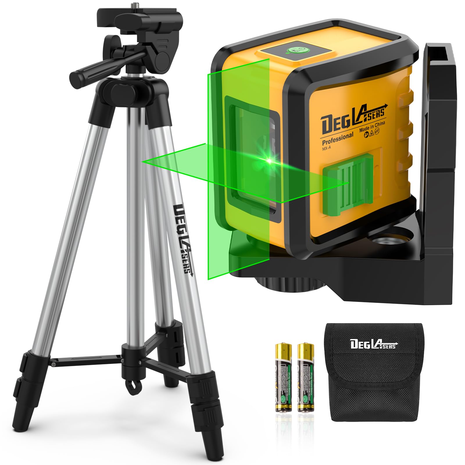 VEVOR 100ft Self Leveling Laser Level, Manual Green 3 X 360Â° Cross Line