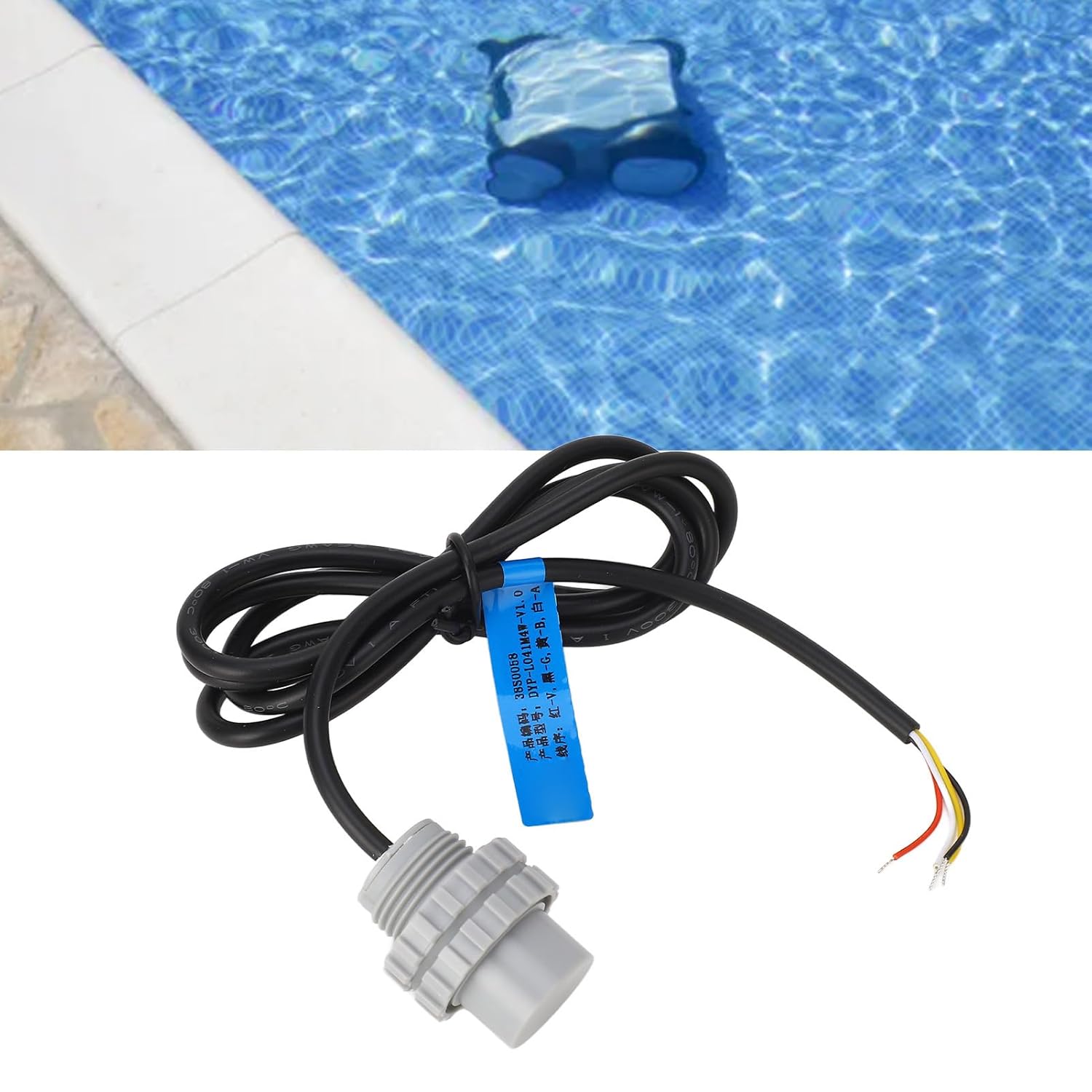 Ultrasonic Distance Sensor, Obstacle Avoidance Sensor DC5‑24V IP68 Waterproof for Underwater Robot (UART Controlled ≤7mA 14ms)