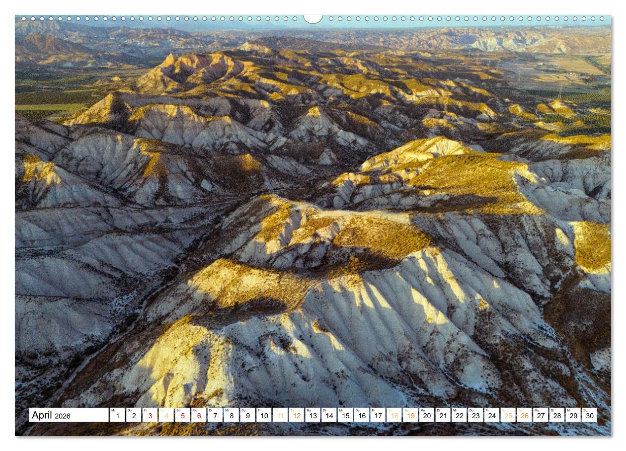 Wüsten in Spanien (hochwertiger Premium Wandkalender 2026 DIN A2 quer), Kunstdruck in Hochglanz: Entdecken Sie faszinierende Landschaften in Spanien. (CALVENDO Orte)