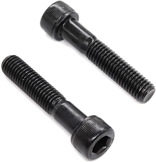 binifiMux 10pcs M10 x 50mm Black Socket Cap Bolts Screws 12.9 Grade Alloy Steel