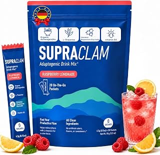 Jello Cortisol Cocktail Pulver – Drink Mix Cortisol Senken Pulver zum Abnehmen mit Magnesium, Ashwagandha & Vitamin D, Stressreduktion, Energie &fördert einen erholsamen Schlaf. Himbeer-Limonade