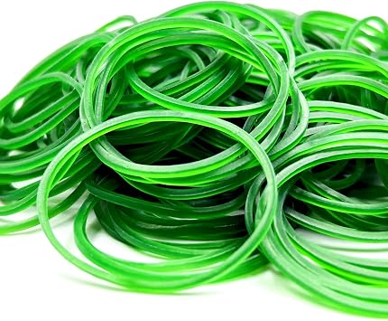Green Rubber Bands,200pcs Elastic Bands Sturdy Rubber Band for School Home and Office Use