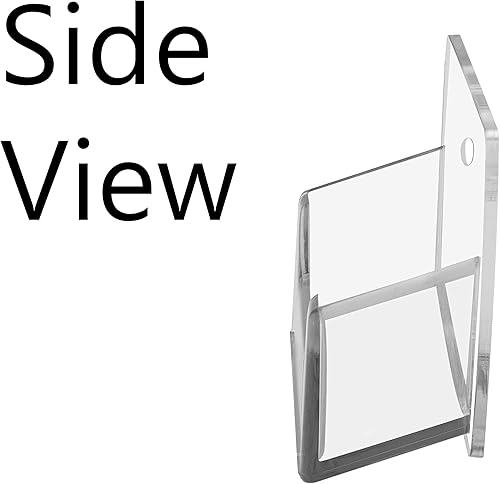 Miniatura 4 de Marketing Holders Soporte colgante para tarjetas de visita de 24 bolsillos, estante de exhibición de acrílico transparente con accesorios para