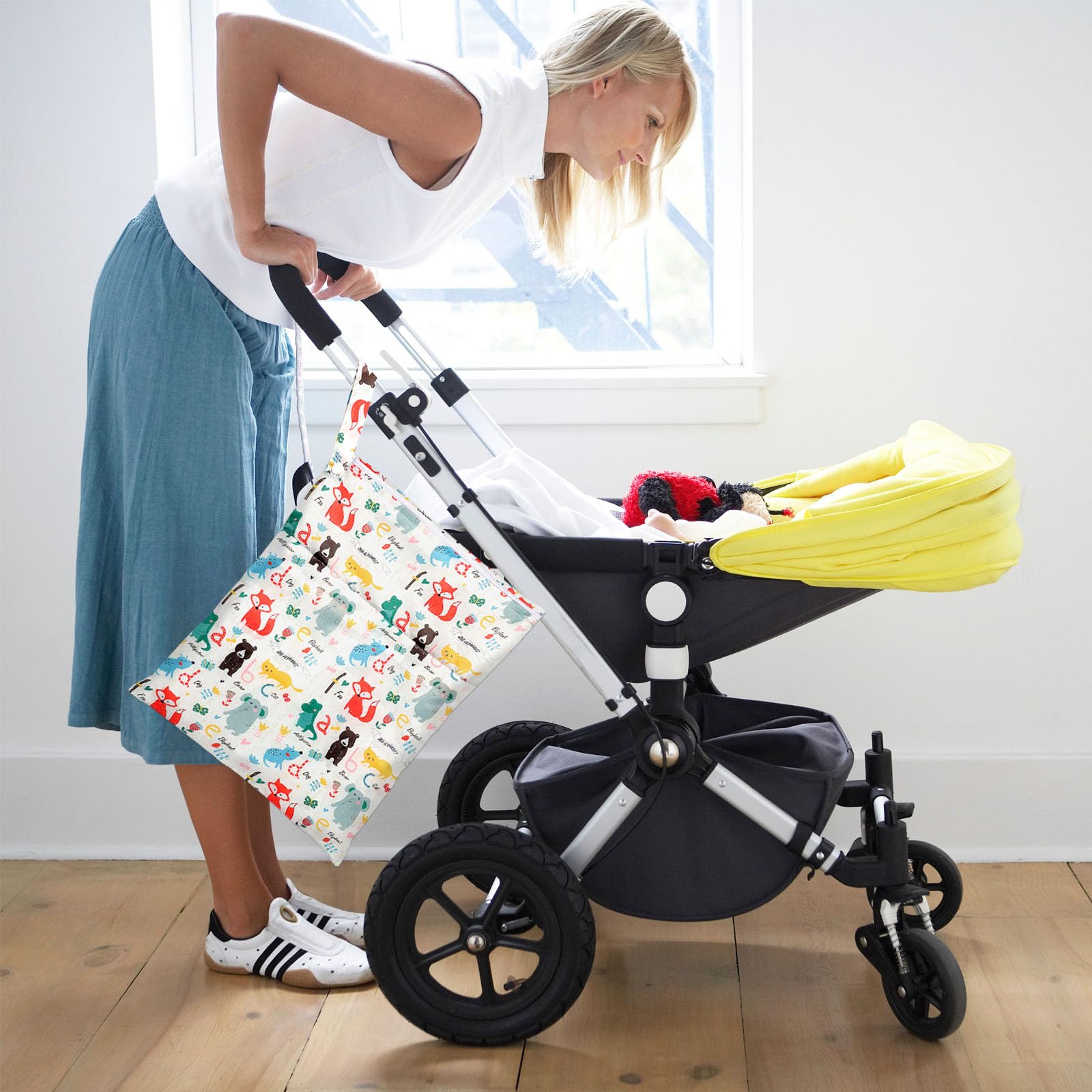 Lot de 3 sacs à couches étanches double fermeture éclair pour bébé voyages