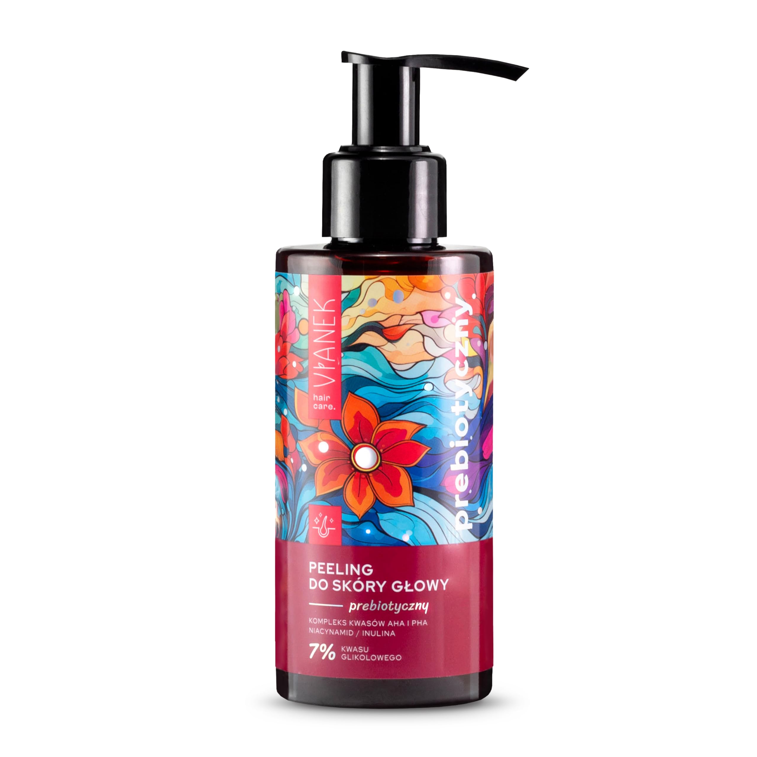 VIANEK Prebiotyczny peeling do skóry głowy 150 ml – wegański, złuszczający, nawilżający, z kwasami AHA i PHA, do wszystkich rodzajów skóry