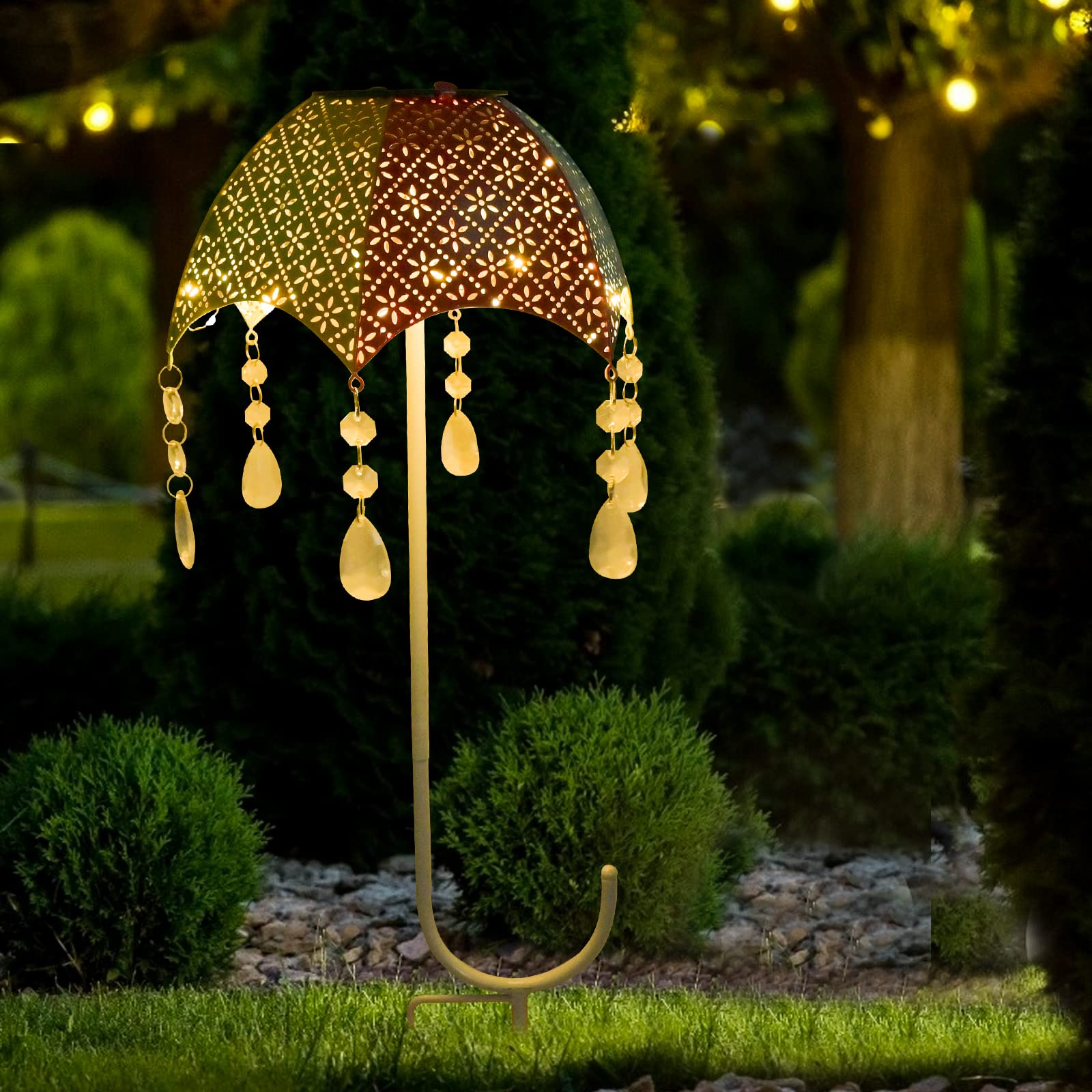 Solar Lights Outdoor Garden Umbrella Solar Lights Garden Statue Built-in 18  Warm Lights Decorative Garden Stake Outdoor Solar Decorations for Yard  Garden Lawn Decor : Amazon.de: Lighting