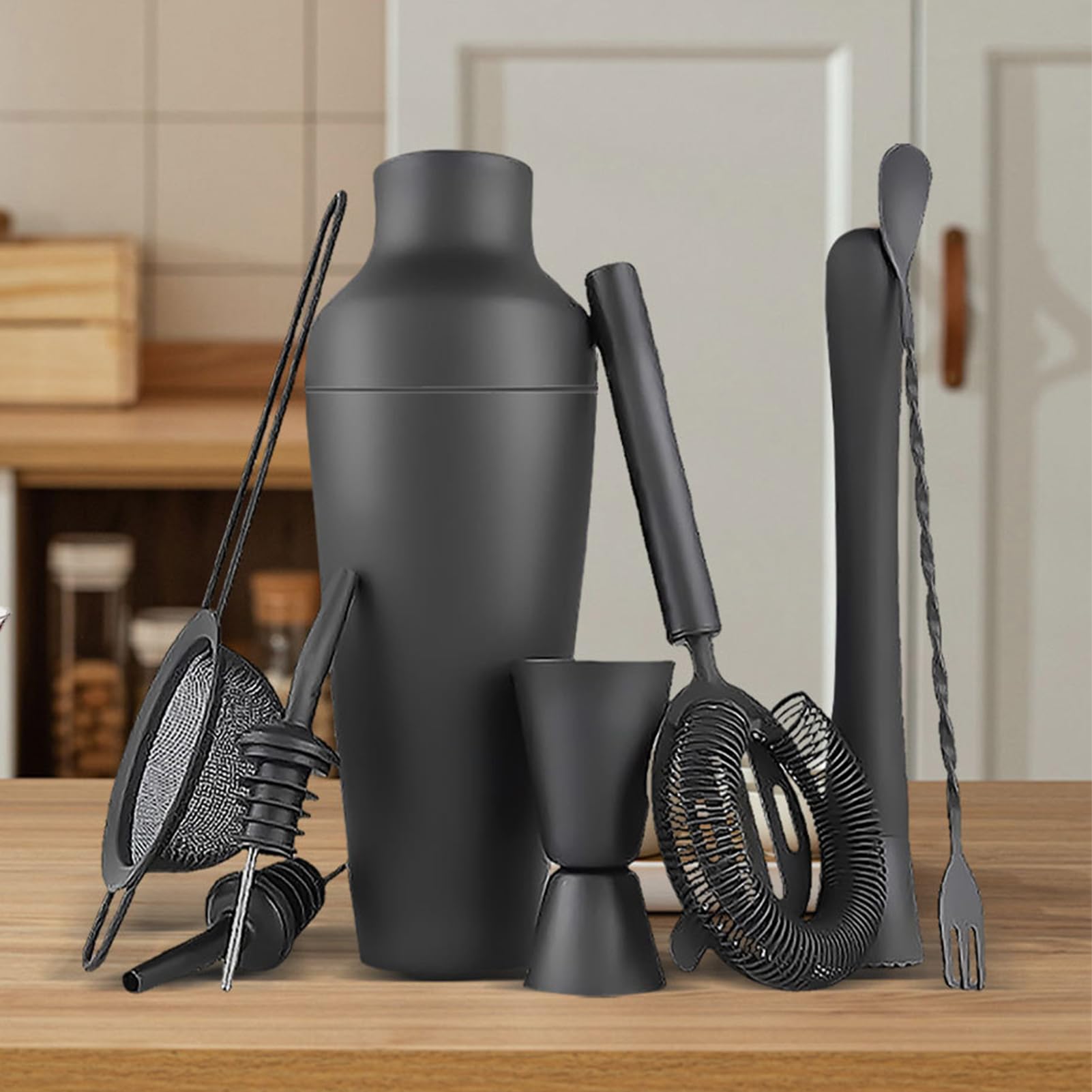 Set Da Bartending E Preparazione Cocktail Cucchiaio Mescolatore Ergonomico