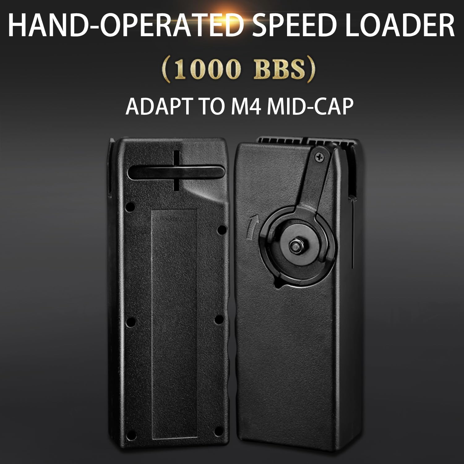 Airsoft Speed Loader 1000 Rounds M4 Quick Loader 6mm Tactical Magazine Pouch